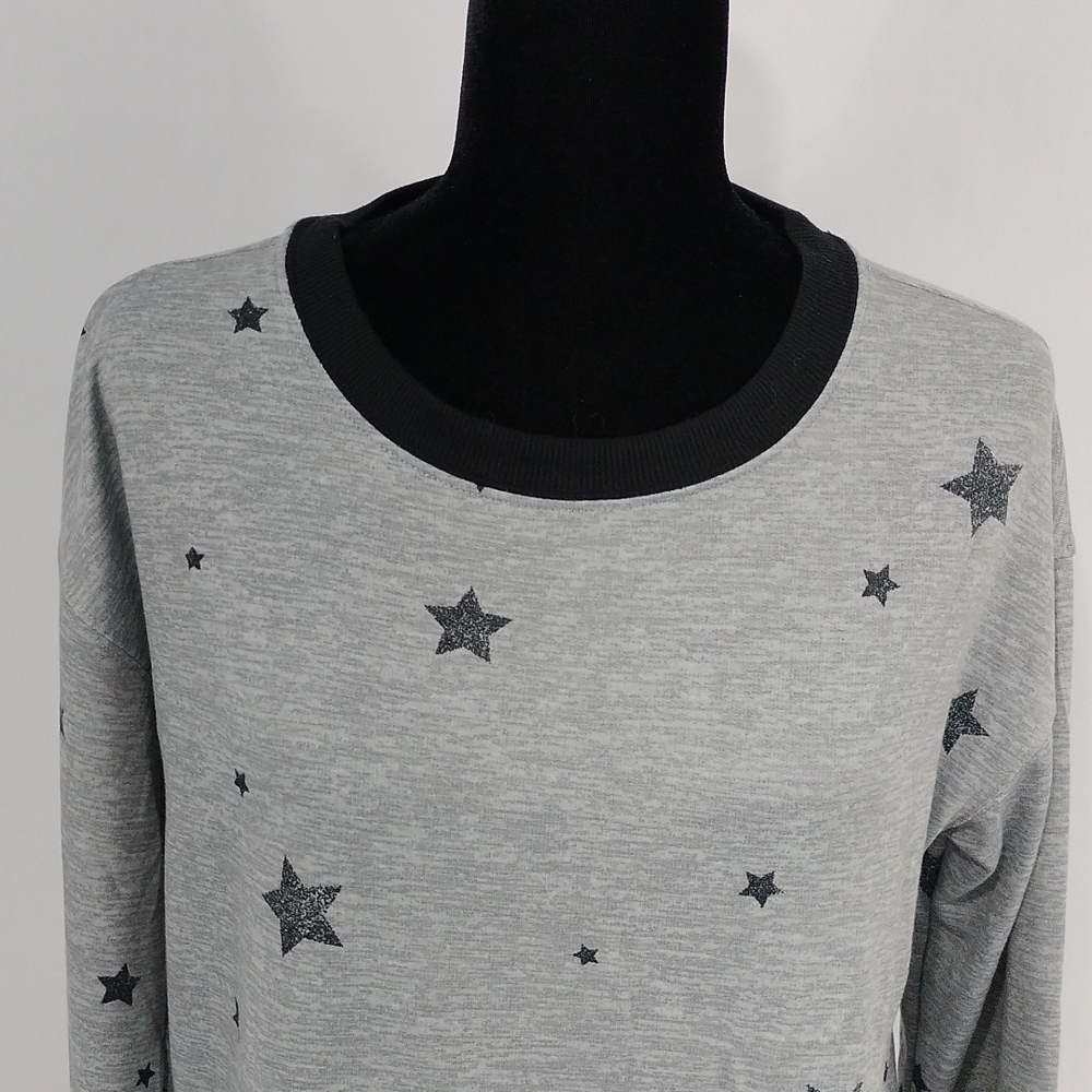 Splendid Star Patterned Lightweight Sweatshirt - image 3